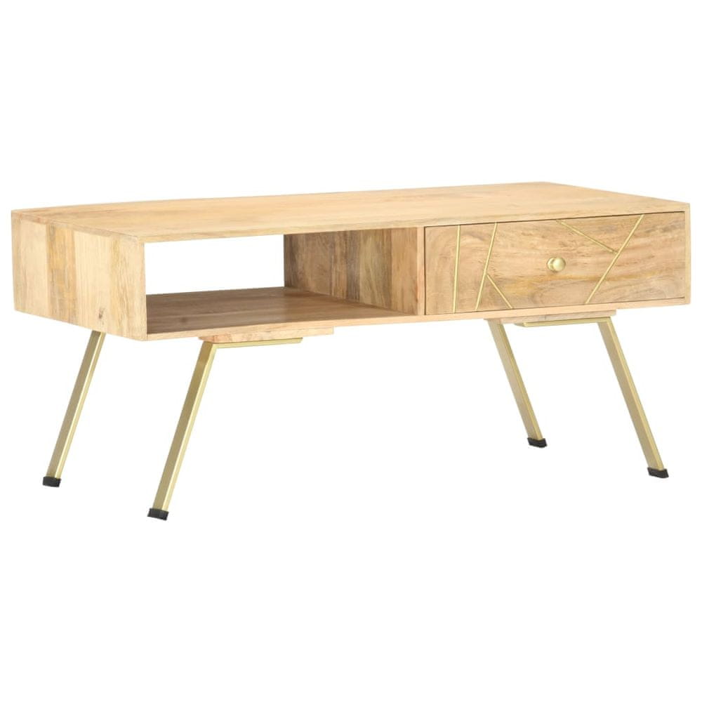 Petromila vidaXL Konferenčný stolík z mangovníkového dreva 95x50x42 cm